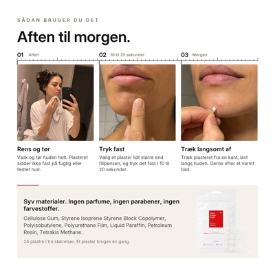 Hydrokolloid Akneplastre, sådan bruger du den