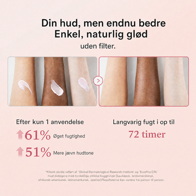 Beskyttet hud. Naturlig glød. Alt i én solcreme.