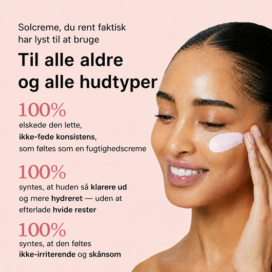 Beskyttet hud. Naturlig glød. Alt i én solcreme.