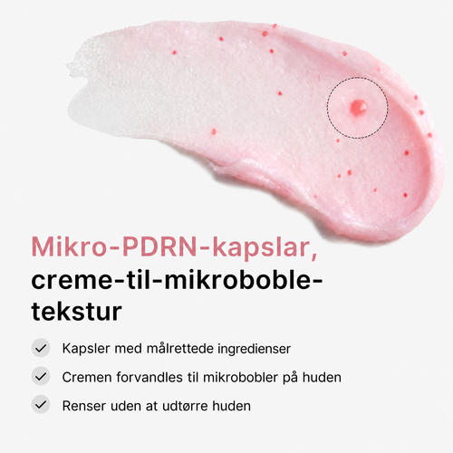 Renser i dybden. Efterlader huden blød.