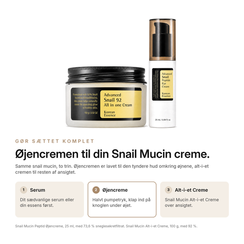 Snail Mucin Peptid Øjencreme